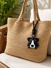 Black  White Dog, Bag - KeyChain