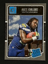 2016 Donruss Rated Rookie #351 Alex Collins RC Seattle Seahawks Football Card. rookie card picture