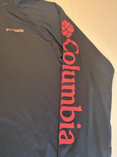Columbia Sportswear PFG Terminal Tackle 1/4 Zip Long Sleeve Shirt Blue Size XL - 第 2/7 張圖片