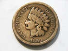 1859 VG Copper Nickel Indian Head Cent,  Nice CN Vintage Coin to collect