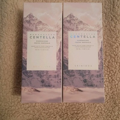 2 Madagascar Centella Poremizing Ampoules 3.38 fl oz 100 ml Facial Skin Care