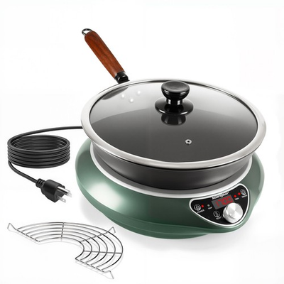 #ad Abangdun 1700W 100V～185V Induction Cooktop With Wok Pan Electric Stove 2026 New $172.00