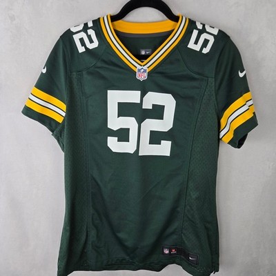 Nike Green Bay Packers Clay Matthews 52 NFL Players On Field Jersey Boy XL Green