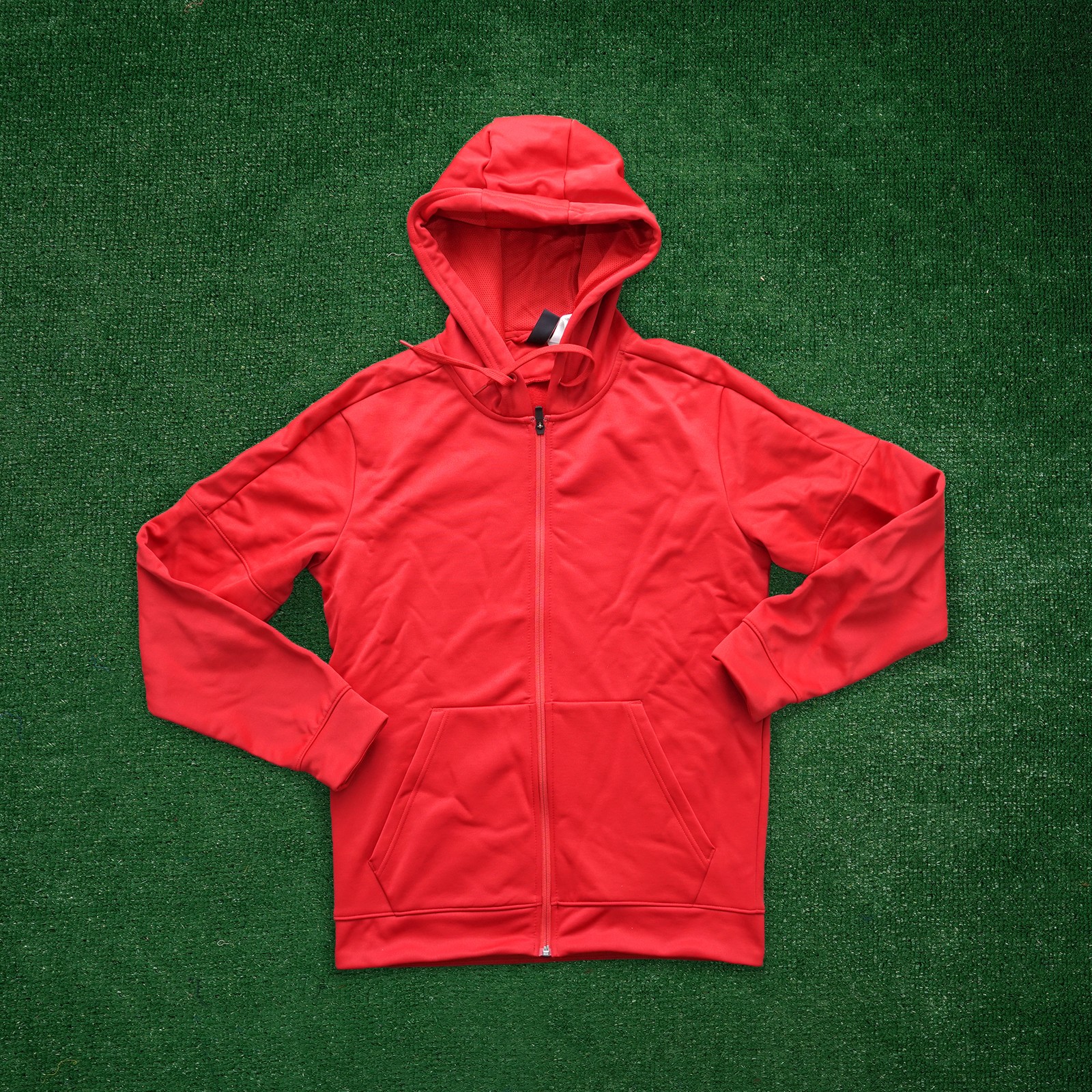 Adidas Mens Red Full-Zip Team Issue Climawarm Hoodie Fleece 6790₽