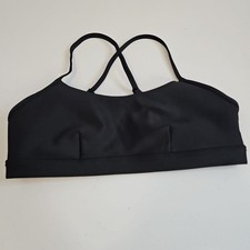 Alo Yoga Women  s Size M Medium Black Airlift Intrigue Bra Racerback