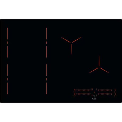 AEG IPE84571IB Induktionskochfeld 80 cm Hob²Hood FlexBridge OptiHeat Control