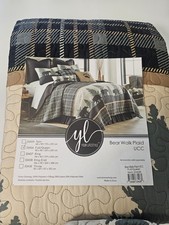 Donna Sharp Bear Walk Plaid Queen Sz Quilted ...