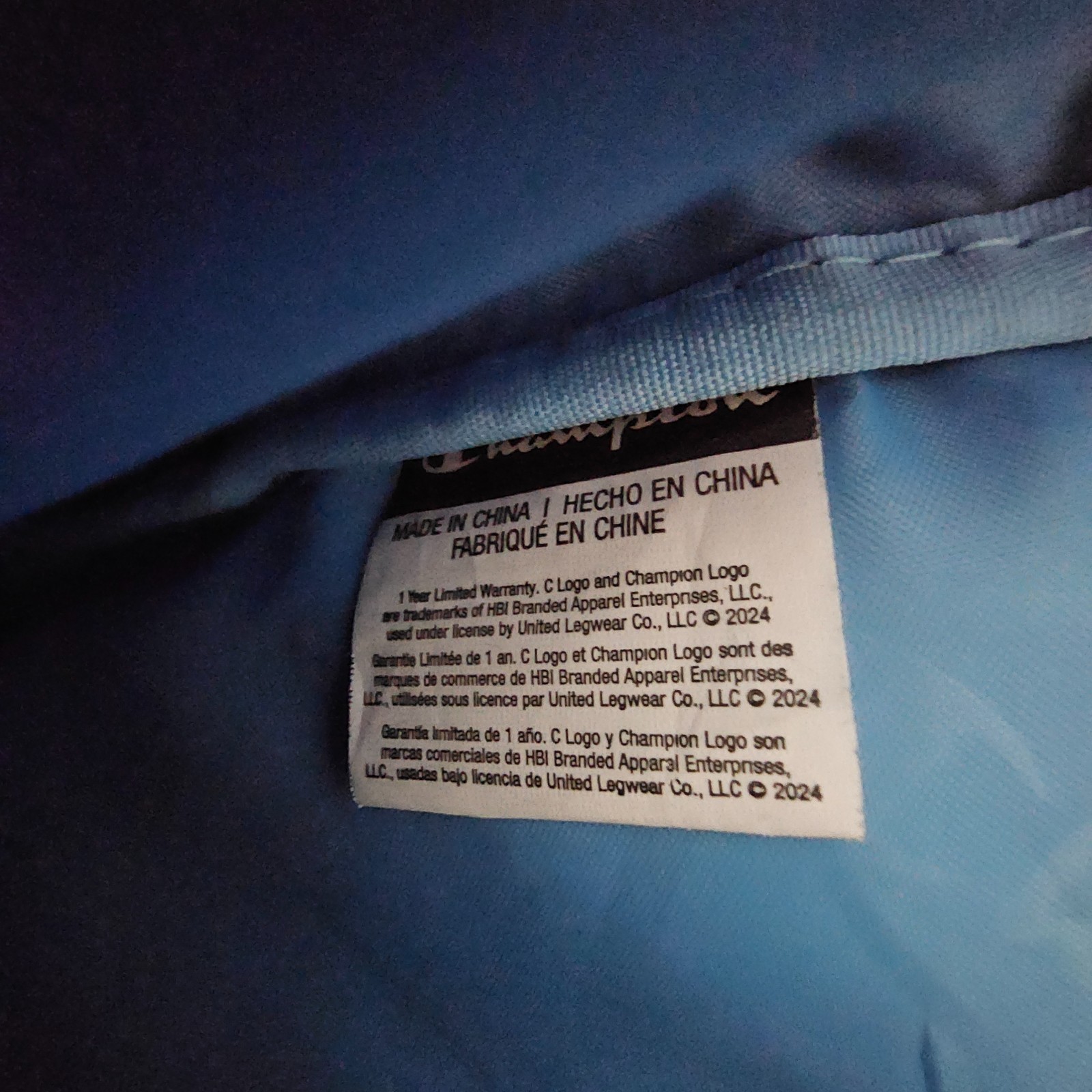 Champion 15” Backpack Blue Script Logos Laptop Sl… - image 8