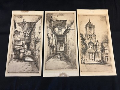 Featherstone Robson Set of 3 Signed Etchings (un-framed)