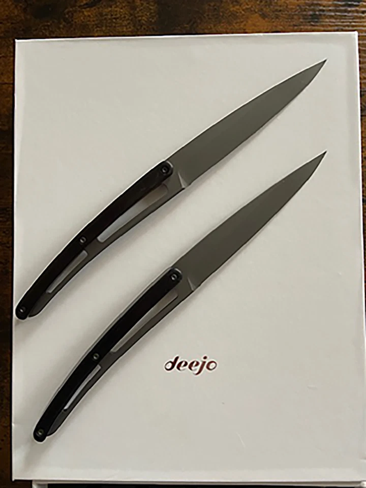 LOT DE COUTEAUX DE TABLE DEEJO - Photo 2/3