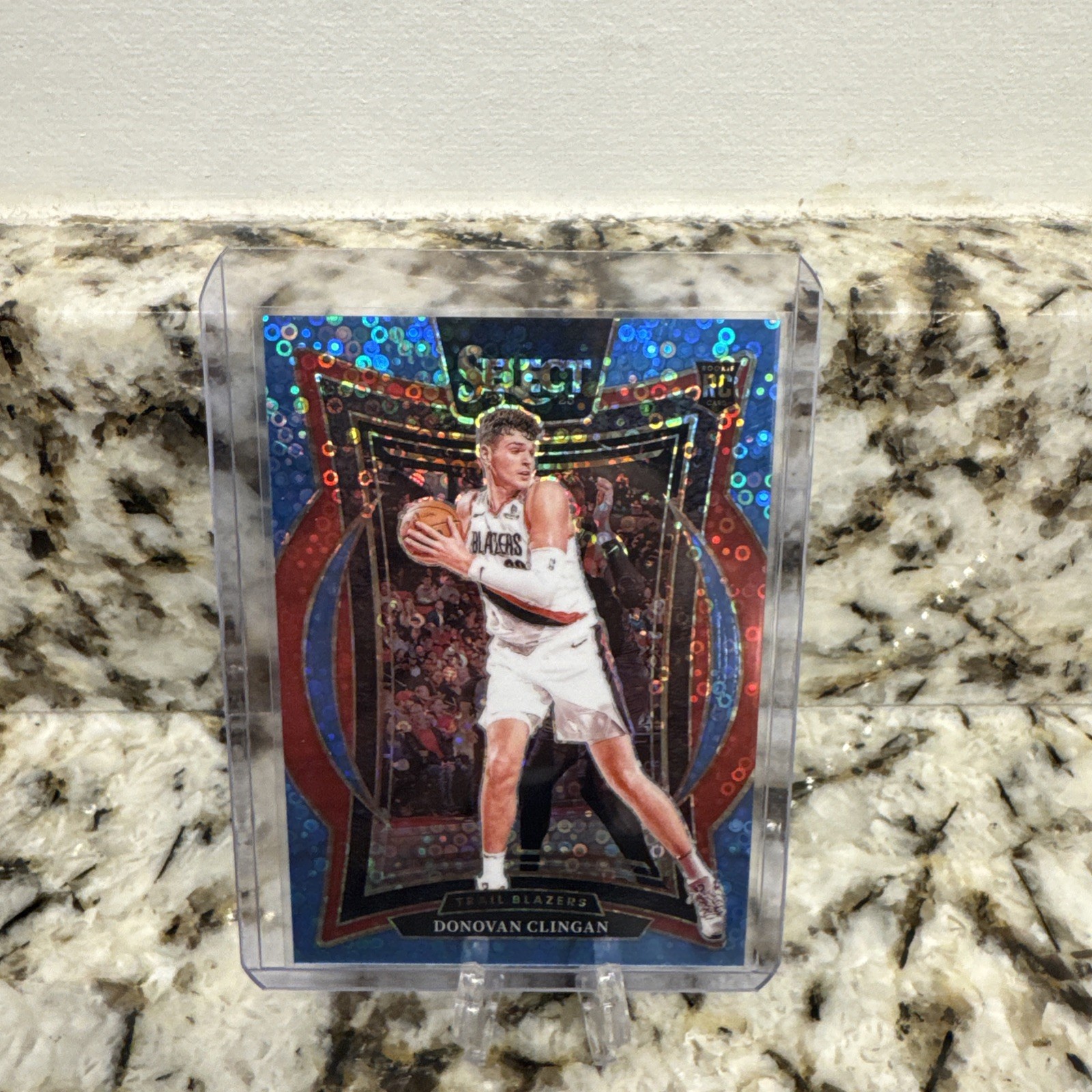 DONOVAN CLINGAN 2024-25 SELECT CONCOURSE ROOKIE LIGHT BLUE DISCO RC /99