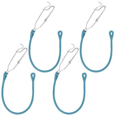 4Pcs Fast Fishing Clip Replacement Fishing Hook Lures Connector with Shock Cord
