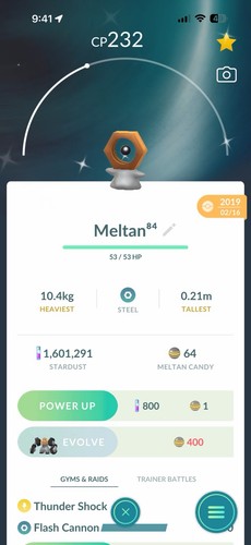 Shiny Meltan 2019-2020✨ Guarenteed Lucky ✨ Registered