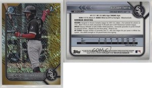 2022 Bowman Chrome Prospects Gold Shimmer Refractor /50 Elijah Tatis #BCP-23