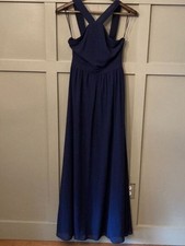 Lulus Air of Romance Navy Blue Maxi Dress Size Small