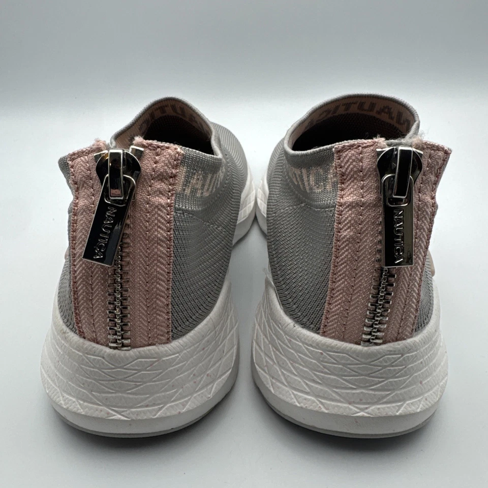 Nautica Women Fashion Slip-On Sneaker Jogger Comfort Running Shoes GREY 8 EUC - Image 4 of 4