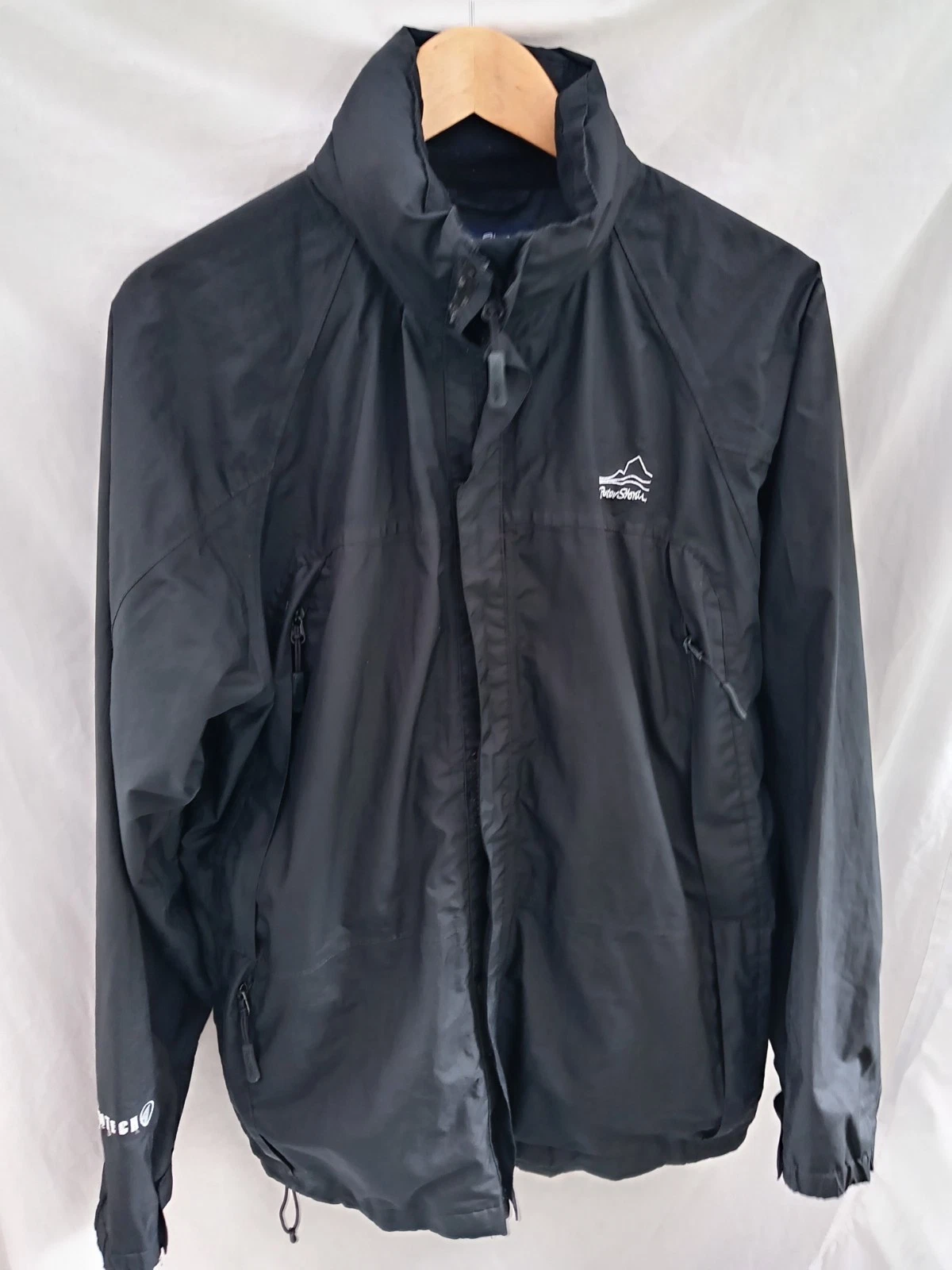 Peter Storm Stormtech Men's Black Hooded Jacket Size UK Small Zip Up Lightweight