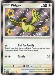 Pidgey 196/091 Paldean Fates Shiny Rare