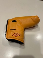 Good Scotty Cameron Putter Head Cover STUDIO DESIGN YELLOW Excellent Condition!