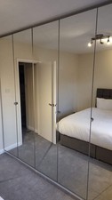IKEA Pax Wardrobe with Mirror Doors and Custom Storage 250Wx230Lx60D RRP £1300
