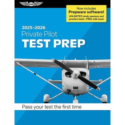 ASA 2025-2026 Private Pilot Test Prep Book & Prepware Software FAA Exam