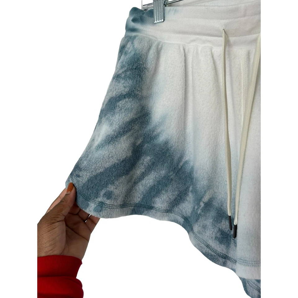 Pantalones Cortos Informales Cómodos Feat Azul Blanco Marino Polar Playa Cordón Talla XL Foto 4 de 4