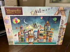 NEW Magnolia * HOUSES I READ * 1000 piece Jigsaw Puzzle