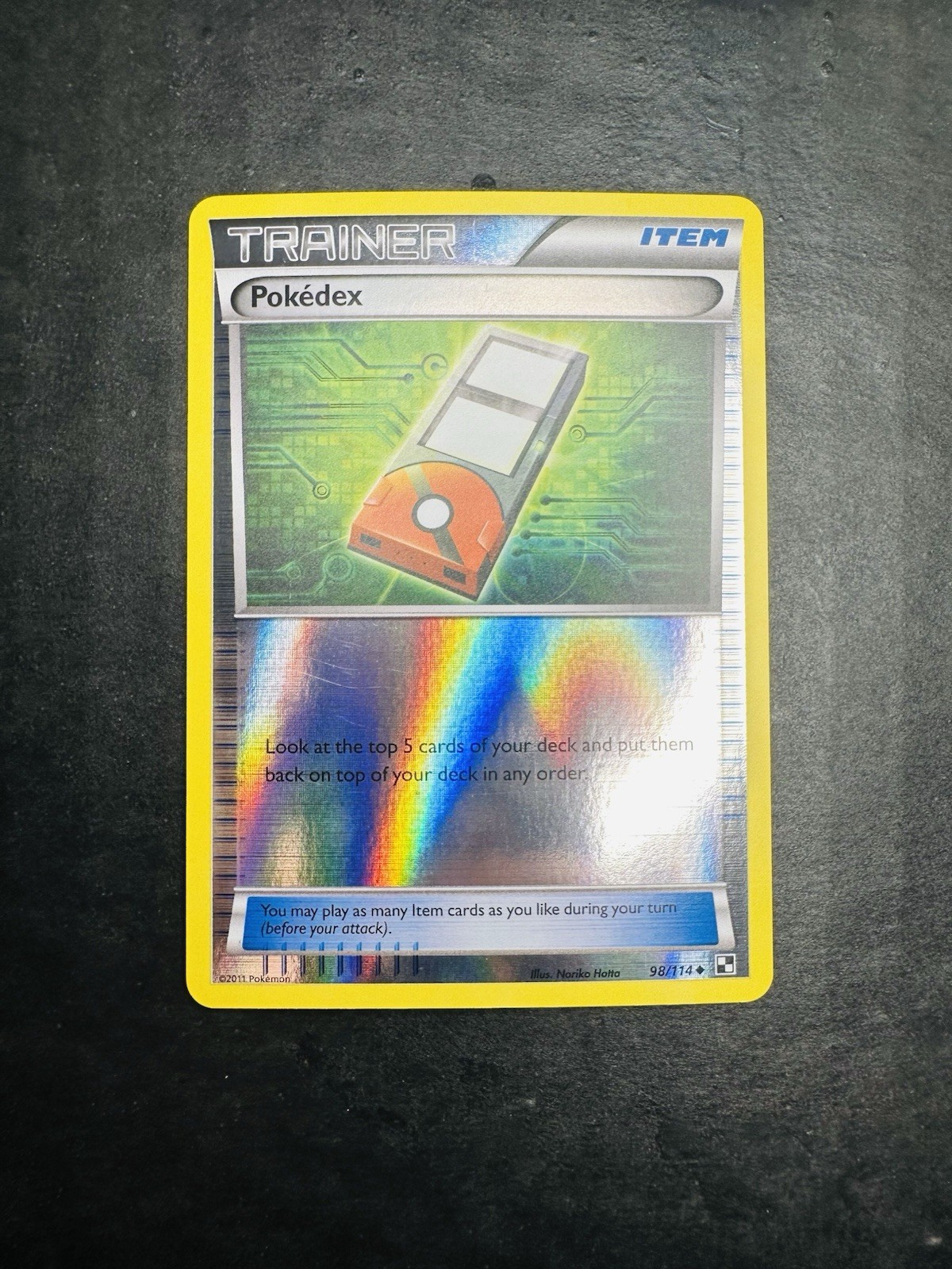 Pokémon TCG Single Card Pokedéx Reverse Holo Uncommon 98/114 Black & White 2011
