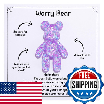 Aesnefe Pocket Bear Hug Anxiety Relief Mental Health Positivity Autism Fidget