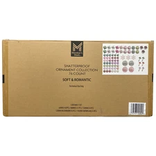 Member's Mark 76-ct. Shatterproof Ornament Collection, Soft & Romantic