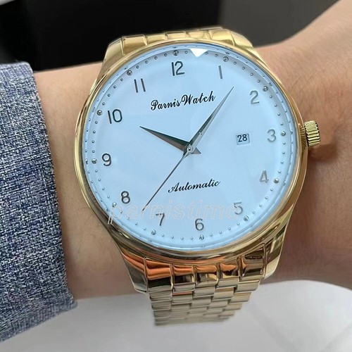 Parnis 44mm Miyota8215 Automatic Mechanical Sapphire Crystal Stainless Men Watch - Picture 2 of 37