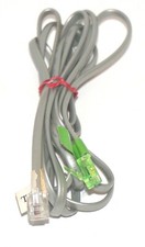 7FT Telephone Line Cord Cable RJ11 for Phone, Fax, Modem, DSL - Gray