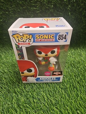 Funko Pop! Sonic The Hedgehog Knuckles Flocked #854 LE Exclusive with Protector