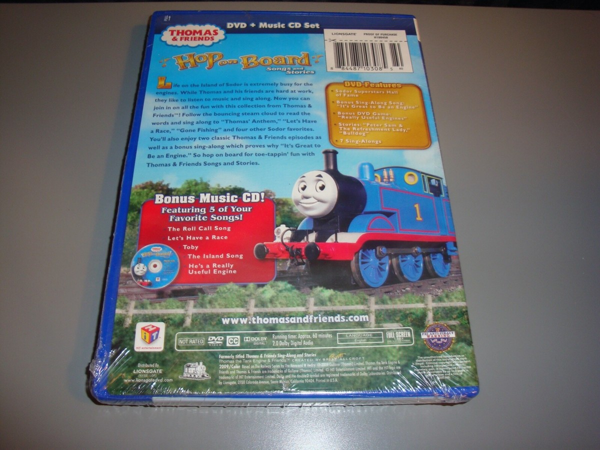 Thomas and Friends Hop on Board New DVD & CD Set Songs and Stories