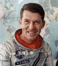 Wally Schirra Astronaut In Mercury Pressure Suit 8.5x11 Picture Celebrity Photo
