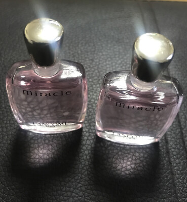 Vintage Lancom Miracle L Eua De Parfum 2x5ml Miniature splash No Box