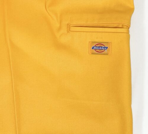 Pantaloni da lavoro vintage Y2K Dickies Nascar senape doppio ginocchio larghi gamba 46x32 NUOVI - Foto 23 di 24