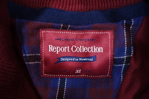 REPORT COLLECTION DARK RED BURGUNDY XL HALF ZIP MOCK NECK SWEATER MENS NWT NEW - Picture 3 of 7