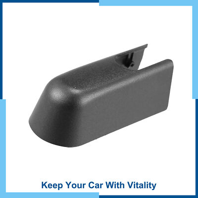 Pack (1) Rear Windshield Wiper Arm Nut Cover Cap for Volvo XC60 2011-2017 Black