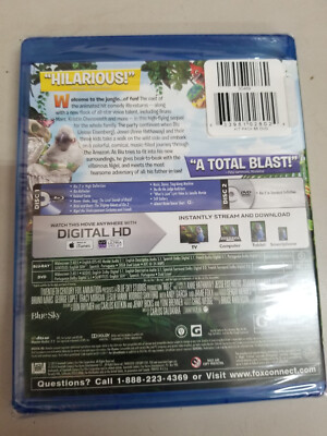 Rio 2 (Blu-Ray + DVD, 2014) Anne Hathaway - Bruno Mars - Jamie