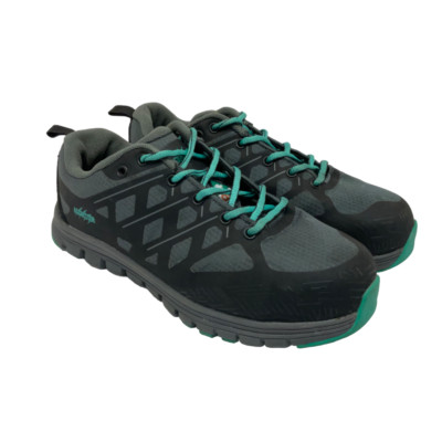 AGGRESSOR Women's Steel Toe Steel Plate Safety Work Shoes 1501 Grey/Black 9M