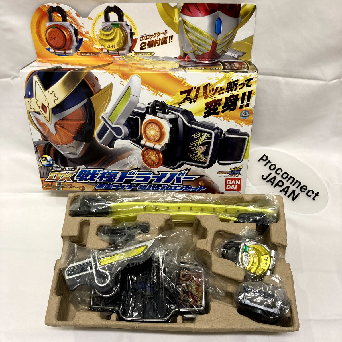 Kamen Rider Gaim DX Sengoku Driver banana Lock Seed Set Bandai