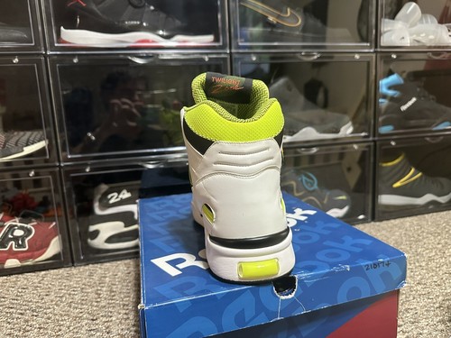 reebok twilight zone pump White Neon Yellow Black Size 13 - Picture 7 of 11