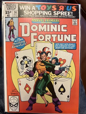 MARVEL PREMIERE FEATURING DOMINIC FORTUNE #56 1980 MARVEL COMICS PENCE