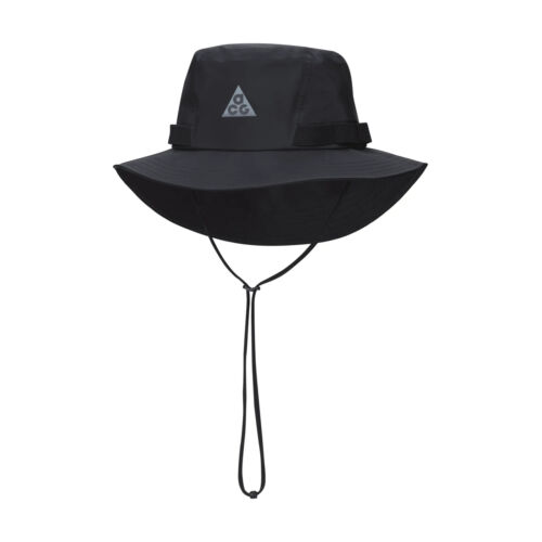 Nike ACG Apex Bucket Hat GORE-TEX INFINIUM Black NWT FB6530-010 Size Medium - Afbeelding 1 van 4