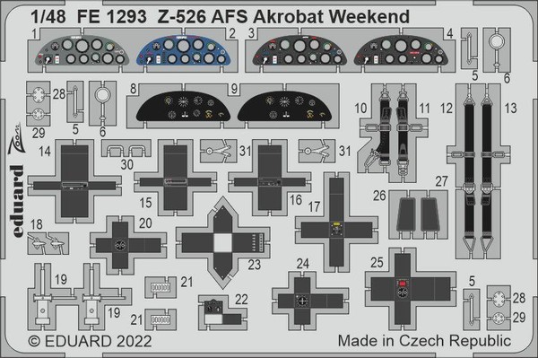 MW22 Eduard FE1293 Z-526 Afs Akrobat Weekend 1/48 Zoom Set For Eduard-image