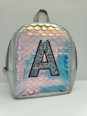 mermaid initial backpack