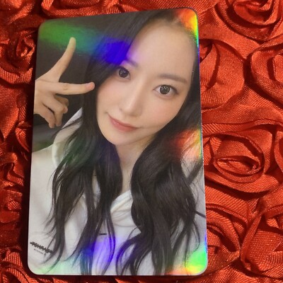 SAKURA LE SSERAFIM Edition Celeb K-pop Pretty Girl Shiny Photo Card Hoodie Peace