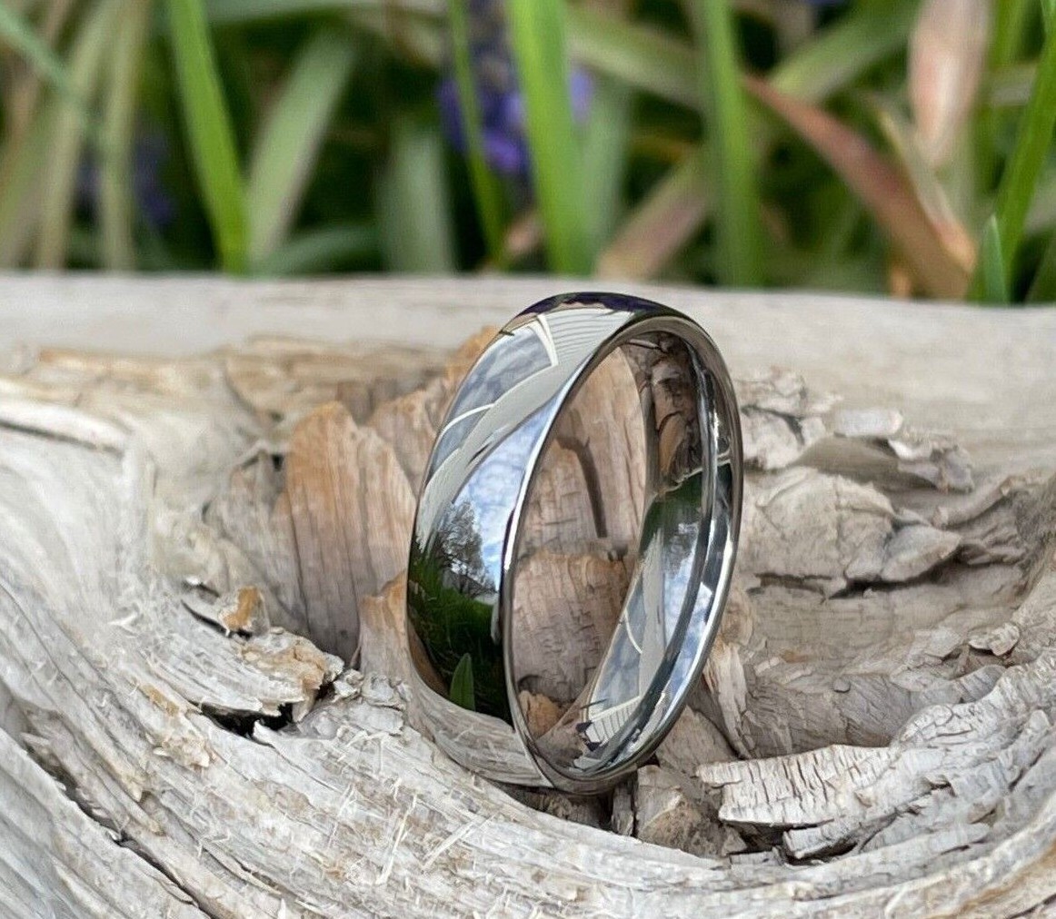 Comfort Fit Titanium Band, Wedding Ring, 6mm, Low Dome Profile