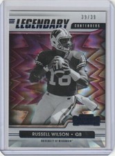 RUSSELL WILSON Wisconsin 2021 Contenders Draft Legendary Blue Explosion 39/39 SP